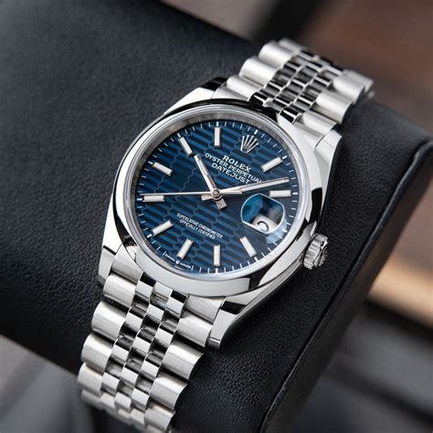 rolex datejust blu